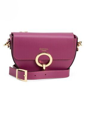 CHEVAL Made In Italy Leather Round Crossbody